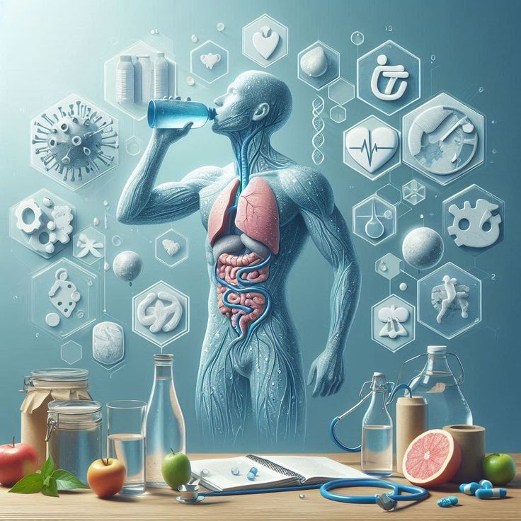 Tall glass with rose tones suggesting hydration